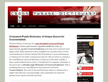 Tablet Screenshot of crosswordphrasedictionary.com